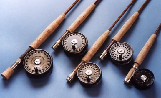 Three Wagner reels of different sizes side by side.